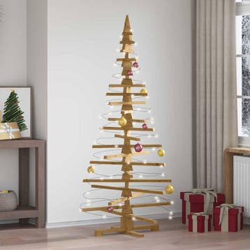 vidaXL Houten kerstboom KOTKA Massief grenenhout, Verzenden, Nieuw