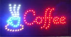 Coffee koffie lamp LED verlichting reclame bord lichtbak #B, Verzenden, Nieuw