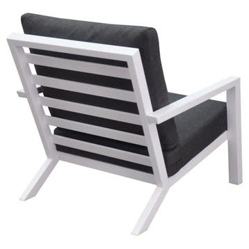 Malaga lounge balkonset 2 delig wit aluminium, Ophalen of Verzenden, Nieuw, Aluminium