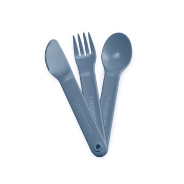 Tupperware Bestek Trio Blauw, Ophalen of Verzenden, Nieuw, Blauw