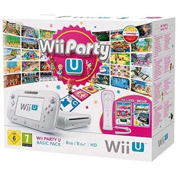 Wii U Console 8GB Wit + Gamepad (Wii Party U Basic Pack), Spelcomputers en Games, Ophalen of Verzenden, Zo goed als nieuw