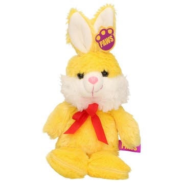 Paashaas knuffel - zachte pluche - geel - 32 cm - met, Verzenden, Nieuw