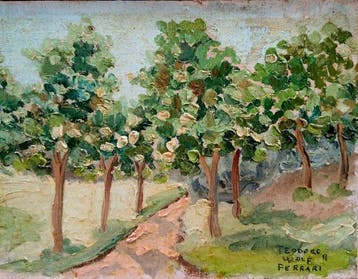 Teodoro Wolf Ferrari (1878-1945) - Veduta paesaggistica