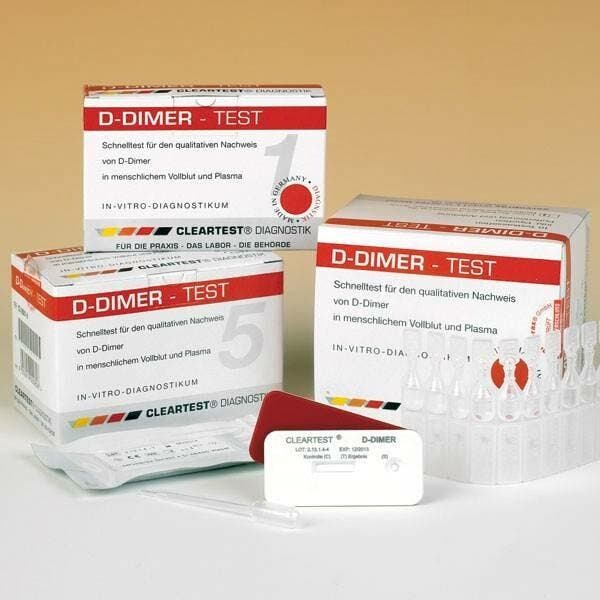 Cleartest® D-Dimeer 10 testen, Diversen, Verpleegmiddelen, Nieuw, Verzenden