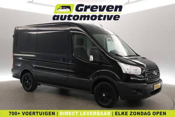 Ford Transit 2.0 TDCI L2H2, Stof, Gebruikt, Euro 6, Zwart