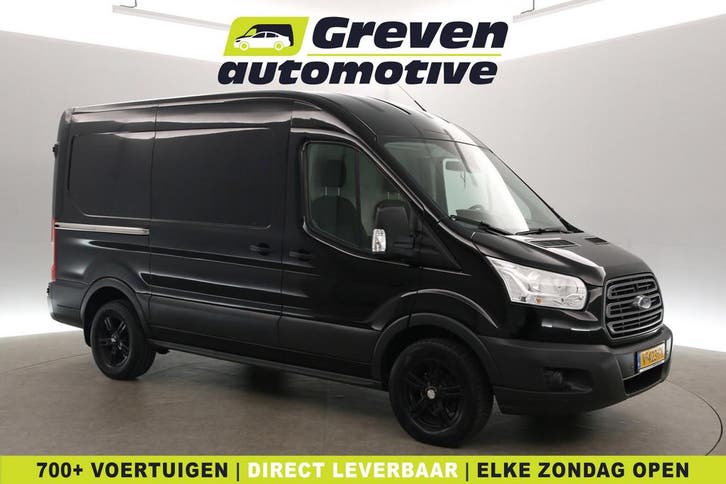 Ford Transit 2.0 TDCI L2H2, Auto's, Bestelauto's, Onderhoudsboekje, Lease, Handgeschakeld, Zwart, Financial lease, Stof, Diesel