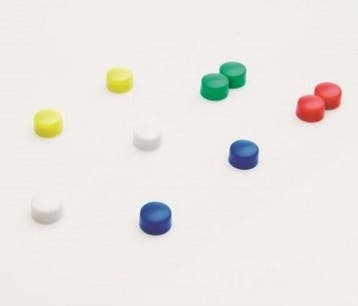 Memomagneten 10 stuks kleuren 10mm, Nieuw in verpakking