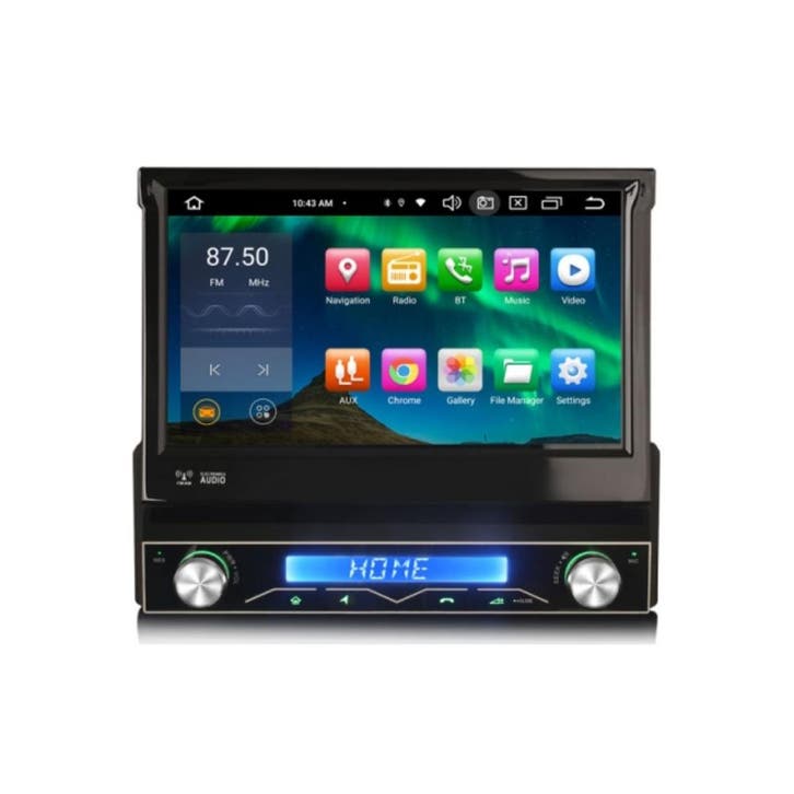 1 din carplay klapscherm Android Auto Android 13 Cartronix, Auto diversen, Autoradio's, Ophalen of Verzenden