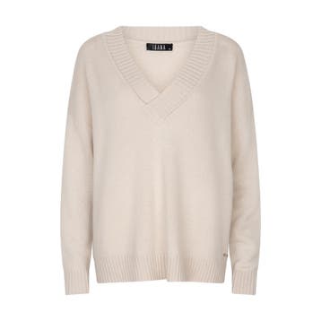 Ibana • wollen trui Kellen in ecru • L, Kleding | Dames, Truien en Vesten, Verzenden, Wit, Maat 42/44 (L), Nieuw