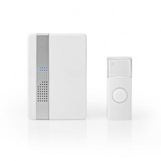 Plug-in deurbel | Nedis (Draadloos, 300 meter, 80 dB, Wit), Verzenden, Nieuw