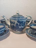 Theeservies (22) - Blue Willow - Fijn doorschijnend