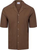 Supply & Co Short Sleeve Overhemd Stretch Bruin maat M Heren, Verzenden, Nieuw, Bruin, Supply & Co
