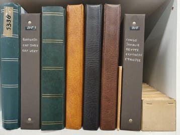 Wereld - Collectie met veel klassiek vanaf 1885 in 7 albums, Gestempeld