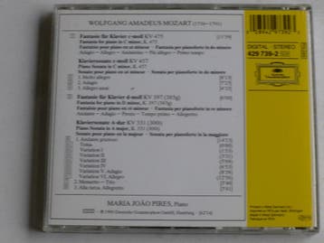 Mozart - Klaviersonaten 331, 457 / Maria Joao Pires, Cd's en Dvd's, Ophalen of Verzenden, Zo goed als nieuw