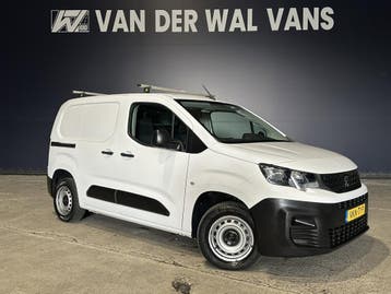 Peugeot Partner 1.5 BlueHDI L1H1 Euro6 Airco | Dakdragers |, Stof, Gebruikt, Euro 6, Wit