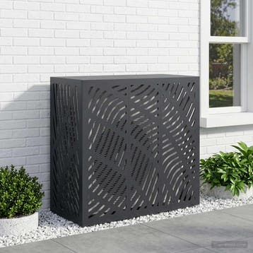 vidaXL Airconditioner hoes Antraciet 110 x 50 x 105 cm Staal, Verzenden, Nieuw