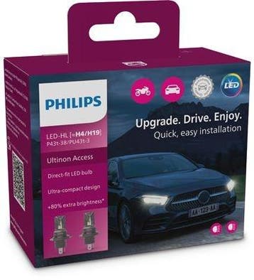 Philips Ultinon Access LED H4 H19 set 11342U2500CX, Verzenden, Nieuw