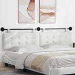 vidaXL Hangend hoofdbord Nep Leer, Verzenden, Nieuw, Wit, Overige materialen