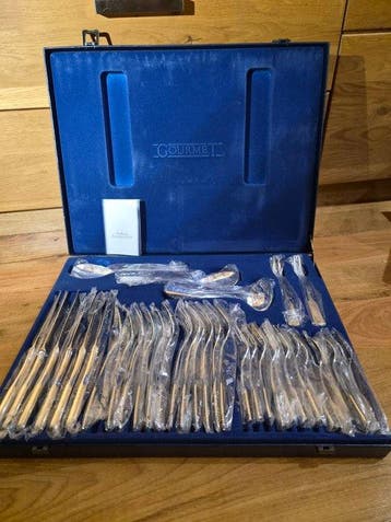 Gourmet , NEU , Silber 90 , 18/10 Edelstahl - Bestekset voor, Antiek en Kunst