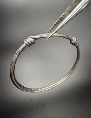 Oud-Grieks, Klassieke Periode Zilver Pair of Rings, Sieraden, Tassen en Uiterlijk