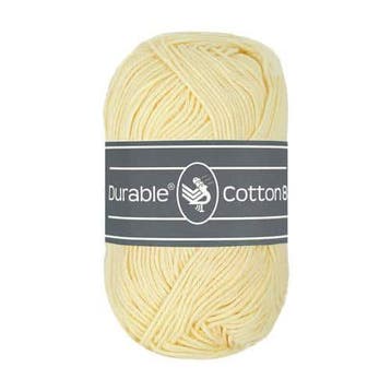 Durable Cotton 8 - 2172 Cream, Hobby en Vrije tijd, Breien en Haken, Verzenden, Nieuw