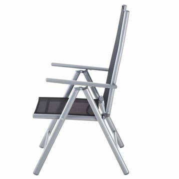 Tuinset Bern 9-delig Zilver Aluminium Matglas, Tuin en Terras, Tuinsets en Loungesets, Verzenden, Nieuw