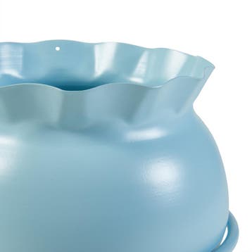 Plantenstandaard Assen 38x23,5 cm lichtblauw [en.casa], Tuin en Terras, Verzenden, Nieuw