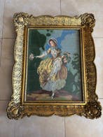 Wanddecoratie - Duitsland - Gobelin-geborduurd schilderij