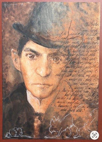 Frank Hoppmann (XX) - Kleine Fabel (Franz Kafka), Antiek en Kunst