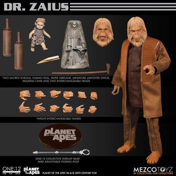 Planet of the Apes Action Figure 1/12 Dr. Zaius 16 cm, Ophalen of Verzenden, Nieuw