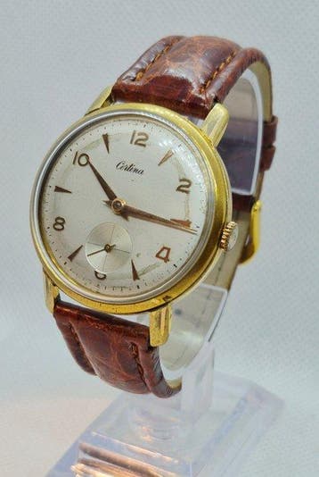 Certina - Jumbo 39 mm - [cal. KF 330] - Gold Plated G20 -, Nieuw