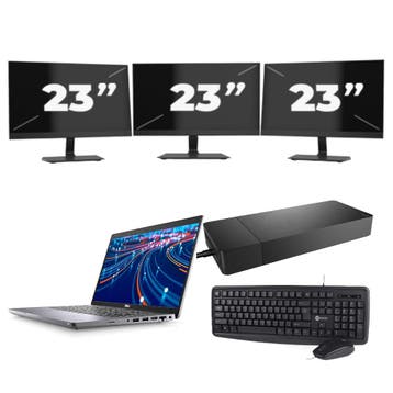 Dell Latitude 5420 -   i3-11e 8GB  - 256GB  + 3x 23 inch, Qwerty, Verzenden, Refurbished, 14 inch