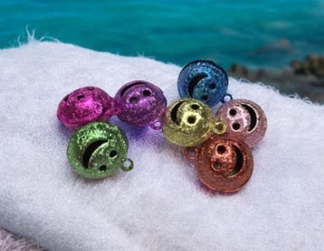 10 x Metalen stardust belletjes smiley lachend gezichtje..., Ophalen of Verzenden, Nieuw, Kraal