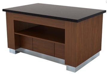 Buffet werk tafel van wengéhout | 160x100x(h)90 cm, Verzenden, Nieuw in verpakking