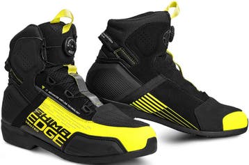 SHIMA Edge Vented Zwart Geel Motorschoenen, Nieuw met kaartje, SHIMA, Laarzen, Heren