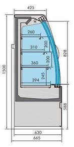 Combisteel Wandkoeling | Noah | Zwart | +2°C/+8°C | Geforcee, Ophalen of Verzenden, Nieuw