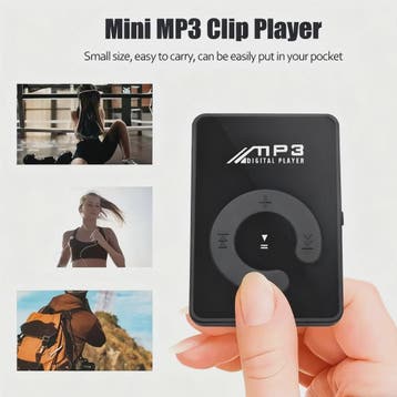 Compacte Mini MP3 Speler met Clip - Draagbare Muziekspeler v, Verzenden, Nieuw