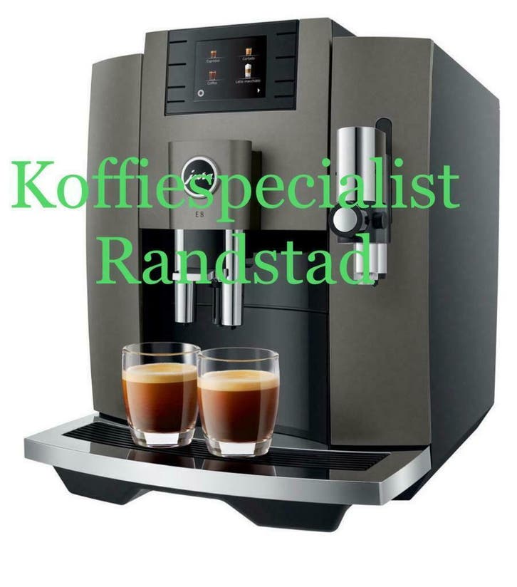 Actie ! Jura Impressa E8 EB Dark Inox demo voor1049, Witgoed en Apparatuur, Koffiezetapparaten, 10 kopjes of meer, Nieuw, Gemalen koffie
