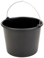 Merkloos Emmer - 12 liter - zwart, Ophalen of Verzenden