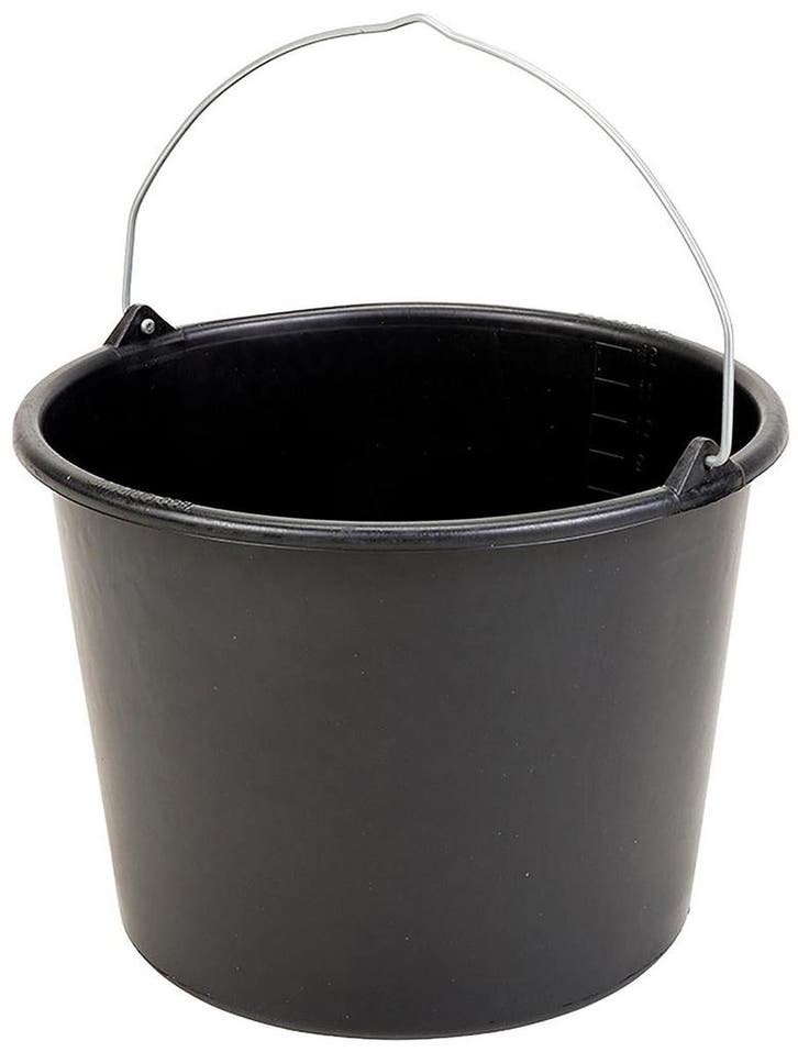 Merkloos Emmer - 12 liter - zwart, Zakelijke goederen, Partijgoederen en Retail | Verpakking en Verzending, Ophalen of Verzenden