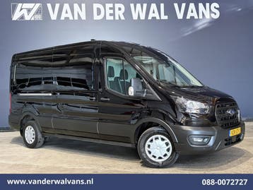 Ford Transit L3 H2 | Lease vanaf 405,- p/mnd, Auto's, Ford, Gebruikt, Euro 6, Zwart, Dealer onderhouden