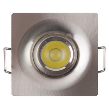 LED Veranda Spot Verlichting - Inbouw Vierkant 1W - Chroom, Huis en Inrichting, Ophalen of Verzenden, Nieuw, Overige fittingen