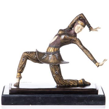 sculptuur, Sculpture Art Déco – Danseuse orientale