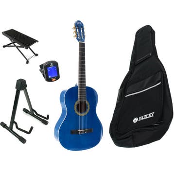 LaPaz 002 BL klassieke gitaar 4/4-formaat blauw +, Muziek en Instrumenten, Verzenden, Nieuw