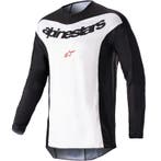 Alpinestars Fluid motocross shirt zwart wit - MAAT S, Motoren, Verzenden, Nieuw met kaartje, Motorcrosskleding