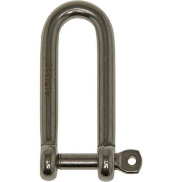 6mm D-Sluiting 47x12mm Rvs, Ophalen of Verzenden, Nieuw