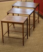 Deense Design Nesttafels (Set van 3) – P. Jeppesen, Ophalen