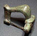 Oud-Romeins Bronzen Klassiek, mooi gevormde Knie-fibula,