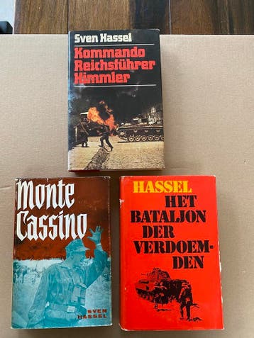 3 Oorlogsboeken - Sven Hassel, Verzenden, Gelezen