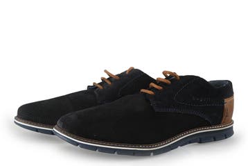 Bugatti Veterschoenen in maat 45 Blauw, Bugatti, Gedragen, Veterschoenen, Verzenden